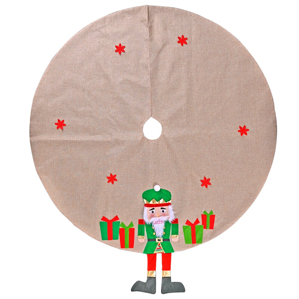 Christmas Tree Skirt Circular Tree Base Tree Apron Festival Party Decor Merry Christmas for Home Skirts Year Decoration: C