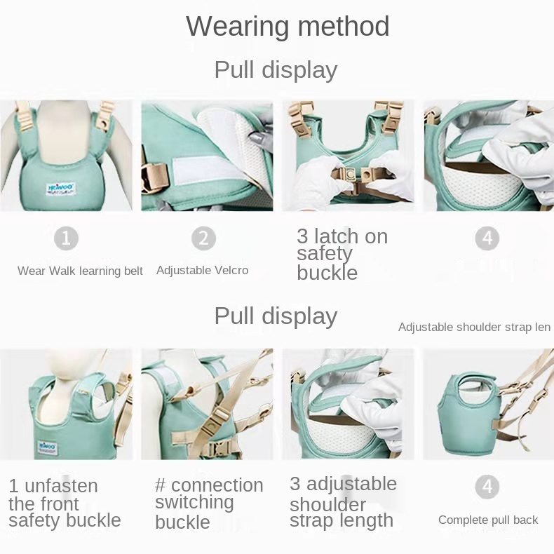 Children's Breathable Dual-purpose Baby Toddler with Basket Type Baby Toddler with Walking Learning with Maternal Supplies