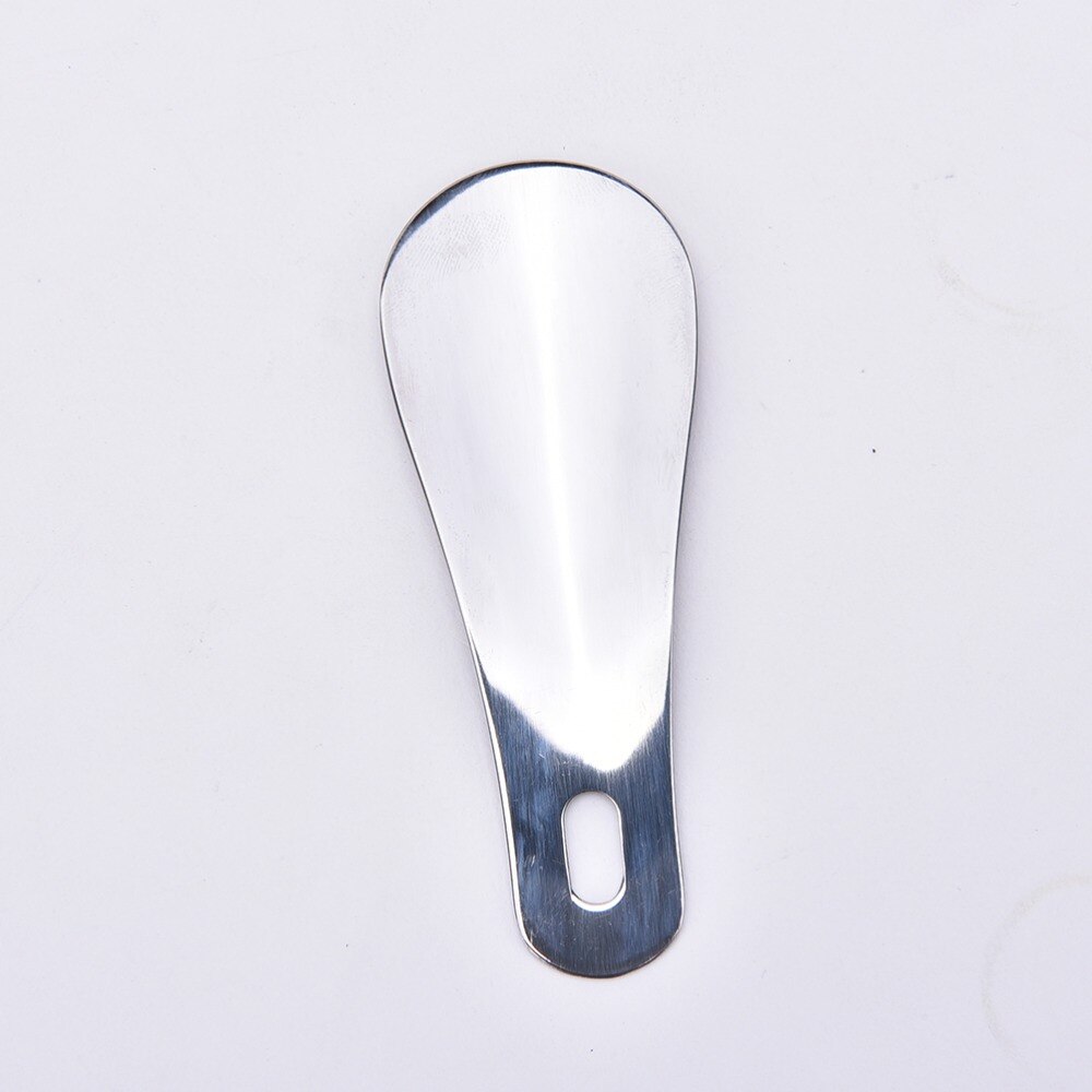 10cm Portable Mini Shoe Horn Long Shoespooner Spoon Stainless Steel Velishy Solid