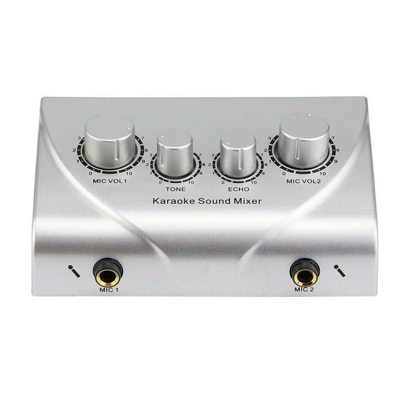 Karaoke Maschine Klang Rührgerät Echo Rührgerät Digital Audio- Klang Audio- System Geräte Silber