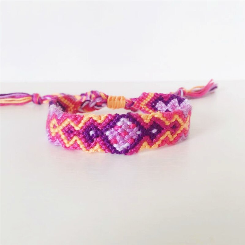 ABL027, Cotton Woven Friendship Bracelets Braided Trendy Surf Beach Boho Girl Women Pulseras Femme