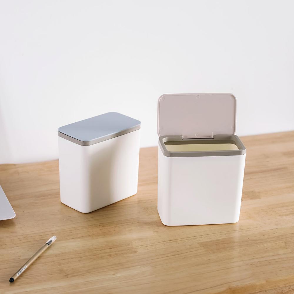 Mini poubelle de bureau Simple avec couvercle | Poubelle avec couvercle, poubelle corbeille à papier, maison
