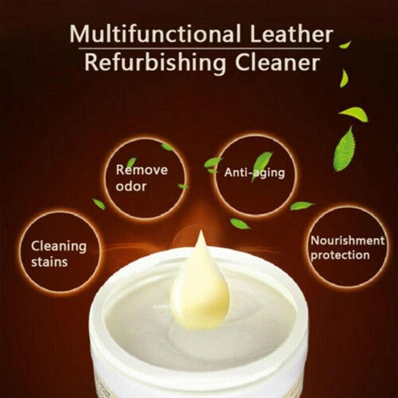 Leather Refurbishing Cleaner Car Seat Sofa Leather Cleaning Cream Car Leather Refurbishing Cleaner Leather Repair