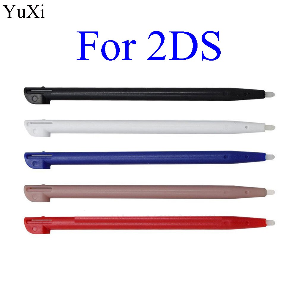 Stylus de plástico bolígrafo para Pantalla táctil Nintendo 2DS juego consola táctil lápiz táctil de pantalla para Nintendo 2DS Negro Azul Rojo: each 1 pcs