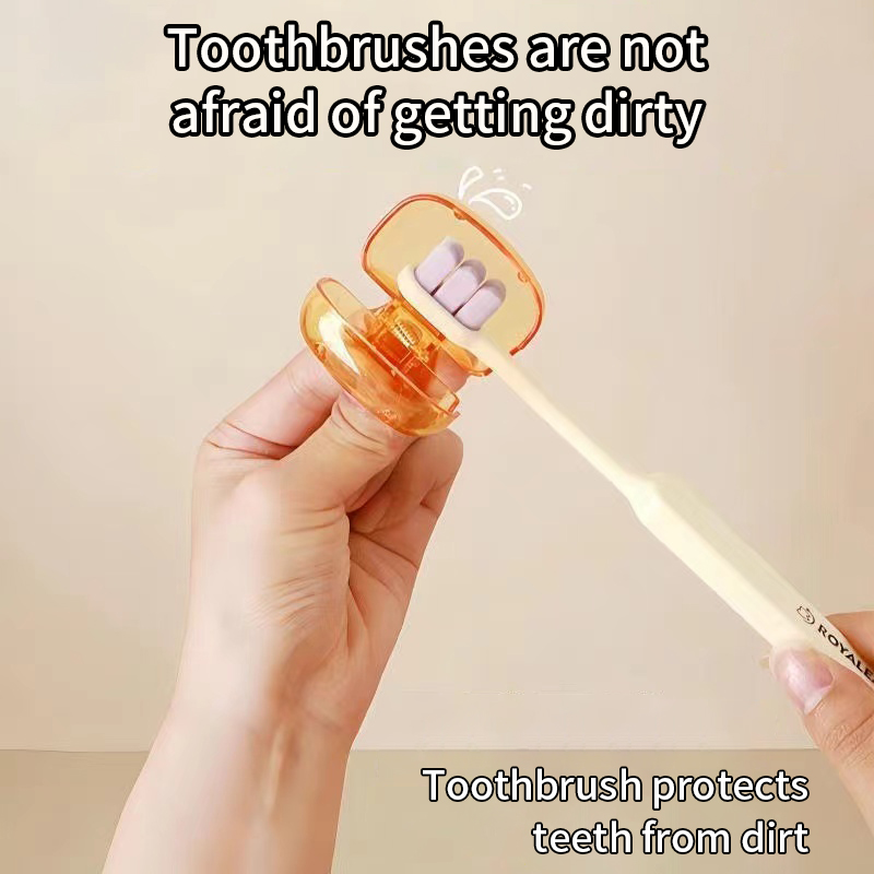 1 Uds. Fundas para cabezales de cepillo de dientes de viaje, tapa protectora para cepillo de dientes, funda protectora portátil con Clip de plástico para viajes en el hogar