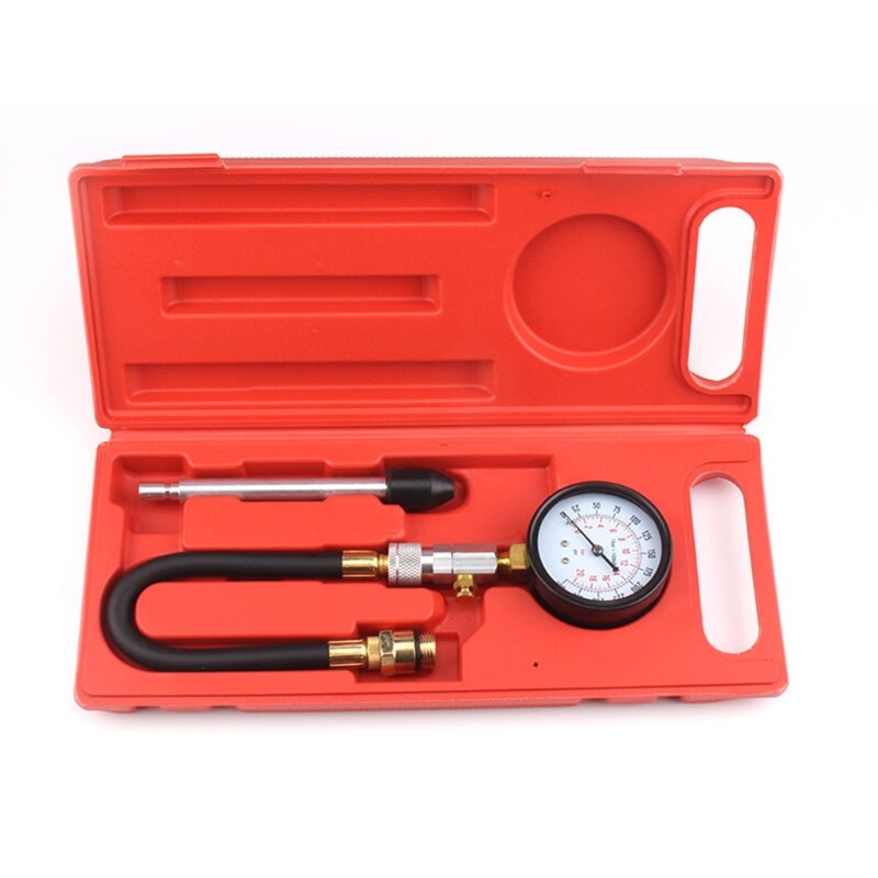M89B Engine Compression Tester Engine Cylinder Pressure Gauge Petrol Gas Engine Pressure Gauge with Adapter