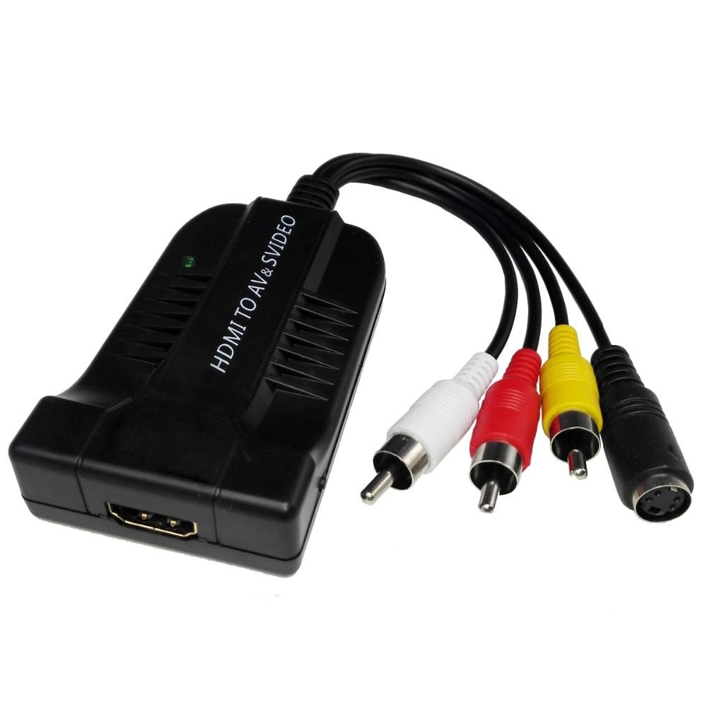 1080p HDMI Zu AV/S Video Adapter S-Video,hdmi2av + s CVBS Video Converter , hdmi zu av &amp; svido rca
