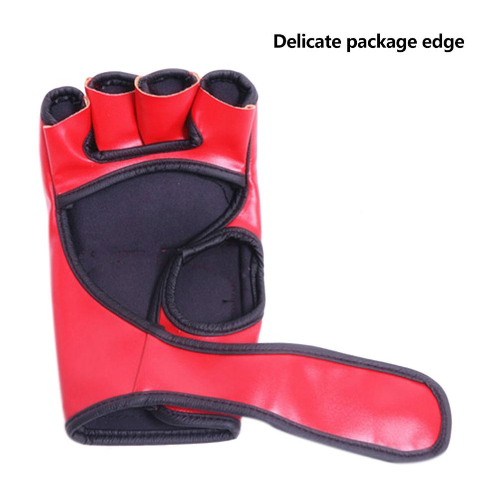 Sanda Boxing Gloves Fighting Comprehensive Fighting Half Finger Gloves Boxing Training Thicken Protective Gloves