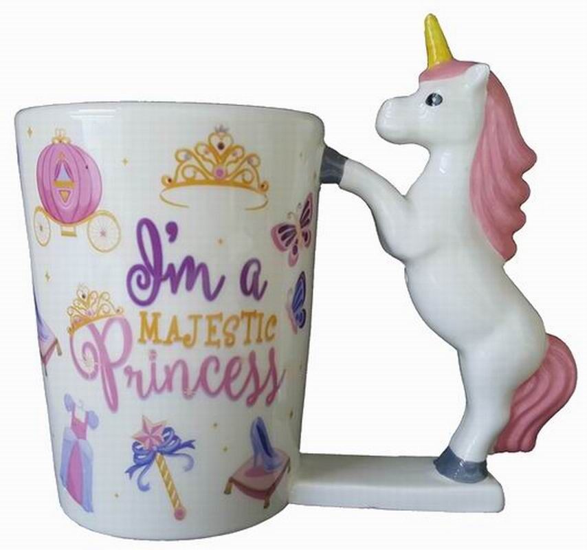 1 stücke Einhorn tassen kaffee tassen Kreativität 3D Handgemalte Ebene Keramik Nette Kaffee Becher Wasser Tasse Getränk Für freunde: 3