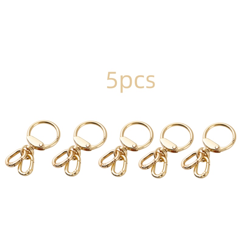 Ensemble de porte-clés robuste: Clips multifonctionnels à anneau en D et mécanisme de verrouillage sécurisé pour système de gestion des clés de bureau: Rouge