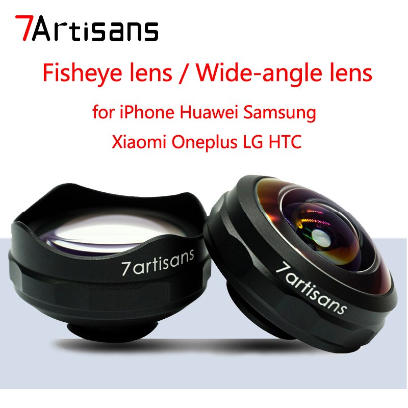Originele 7 Ambachtslieden Universele Fisheye Lens Voor Iphone 12 11 Huawei Samsung Xiaomi Oneplus Lg Htc Smartphone Telefoon Groothoek lens