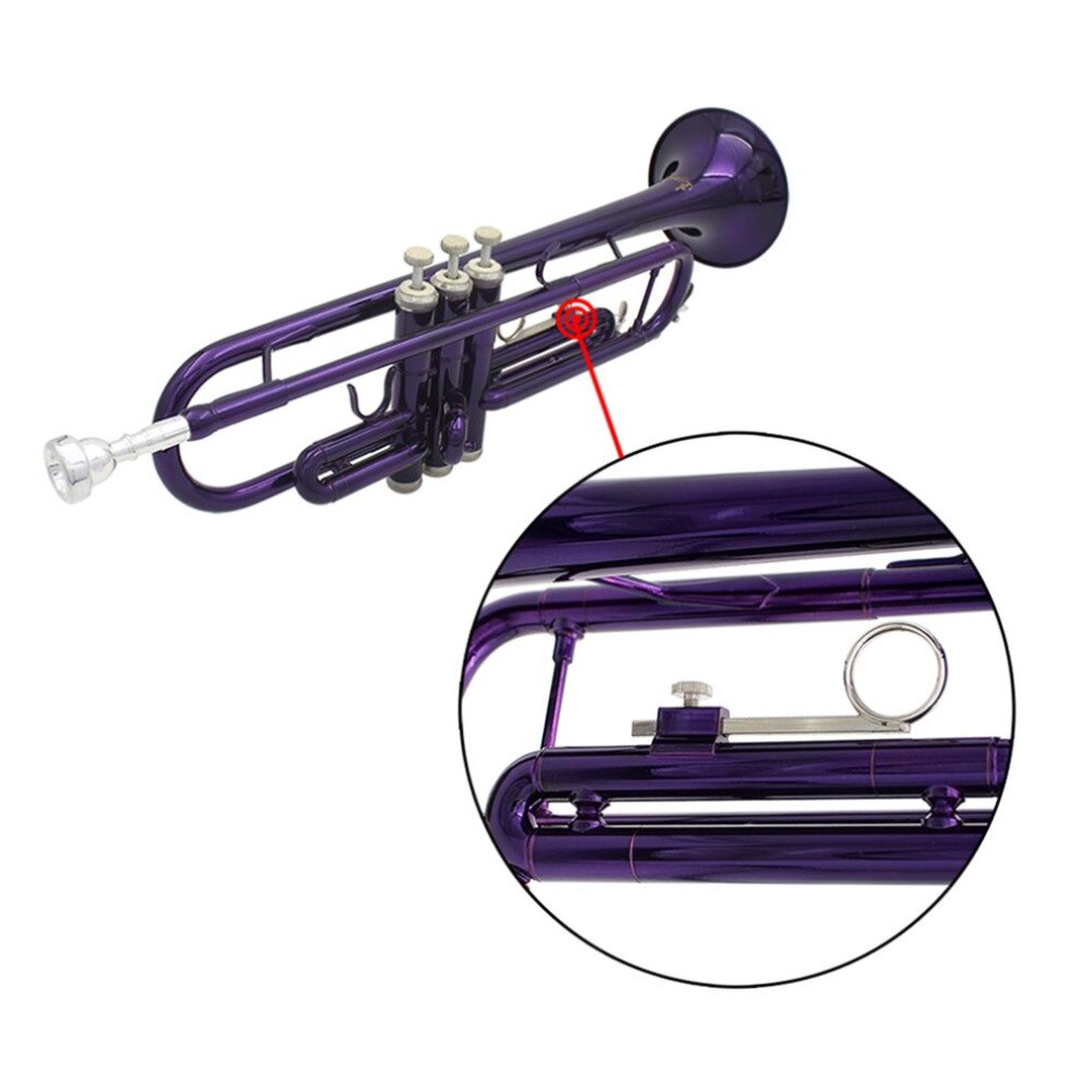 5 stücke Trompete Schrauben für Befestigung 3rd Schieberegler Daumen Ring Musical Instrument Zubehör Trompete Unterseite Deckel Trompete