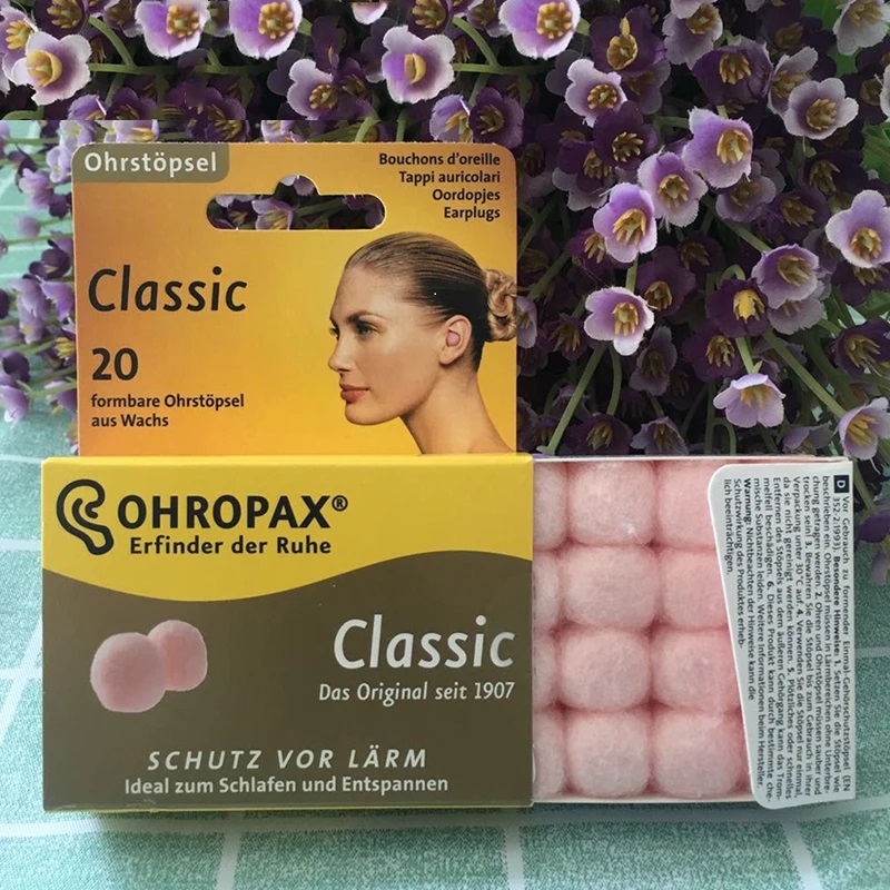 10 Paar Ohropax Classic Wachs Ohr stöpsel wasserdicht schwimmen Gehörschutz Reise Schlaf stumm bequeme Geräusch reduzierung Wachs Ohr stöpsel