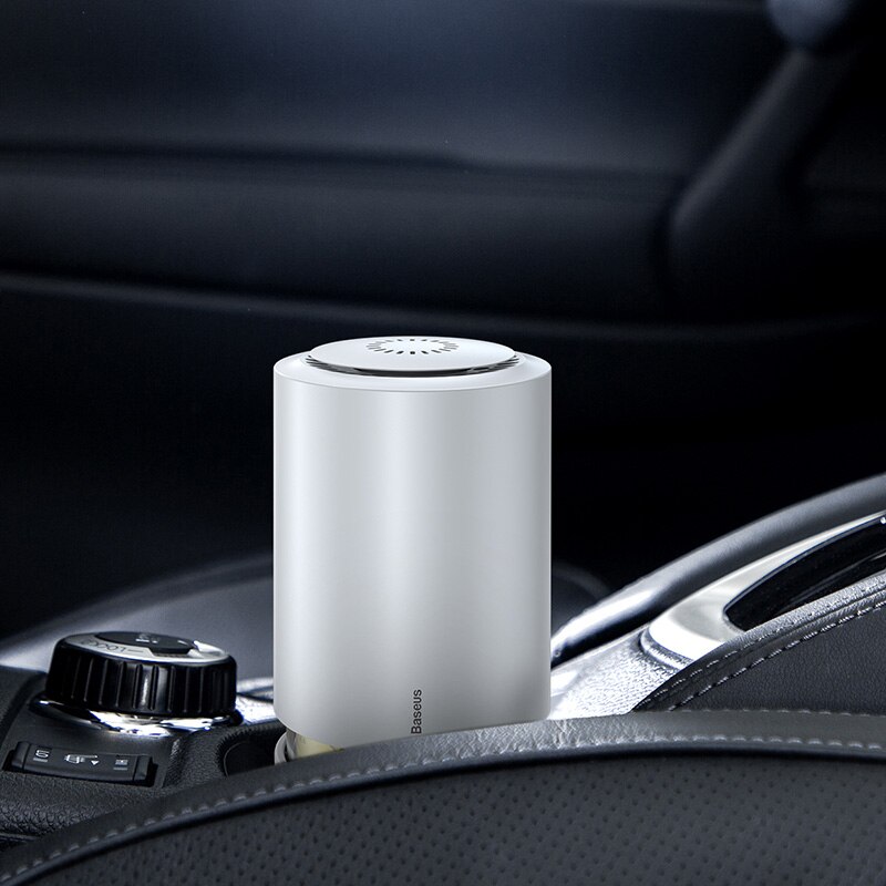 Baseus bil luftrenser til bil hjemme desktop air freshener  pm2.5 eliminator aromaterapi usb opladning auto tåge air freshener: Hvid