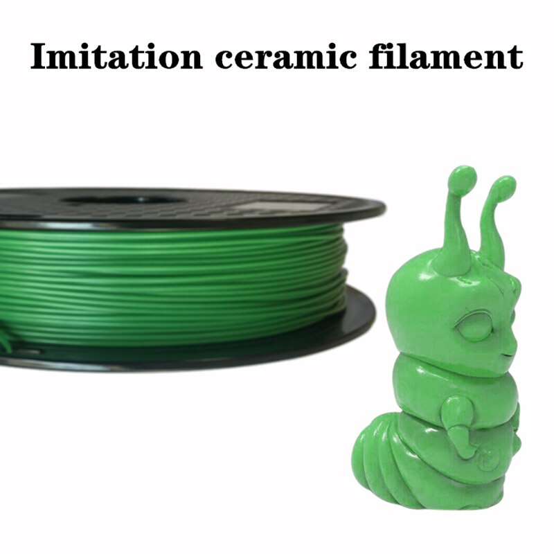 Filamento de impresora 3D, material cerámico de imitación, de alto brillo, burlable, 0,5 KG, 1,75 MM, plástico de impresión
