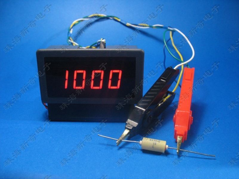 DC Milliohm METER 20 ohm/200 ohm /2 ohm Low resistance tester ohmmeter Digital LED + Kelvin test clip for Motor Transformer coil