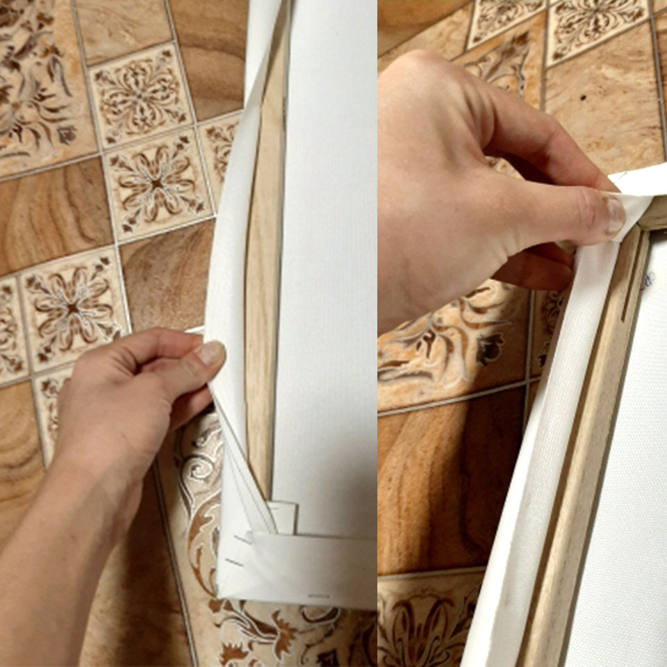 AZQSD 40X50cm DIY Wooden Frame for Oil Painting By Numbers Painting Accessories Calligraphy Frame Mosaic Assembly Product