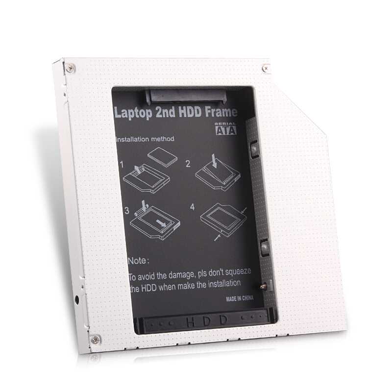 2nd HDD Caddy 9.5mm IDE naar SATA voor 2.5 "SSD Harde Schijf Case Behuizing voor HP DELL ASUS ACER TOSHIBA SAMSUNG LENOVO SONY