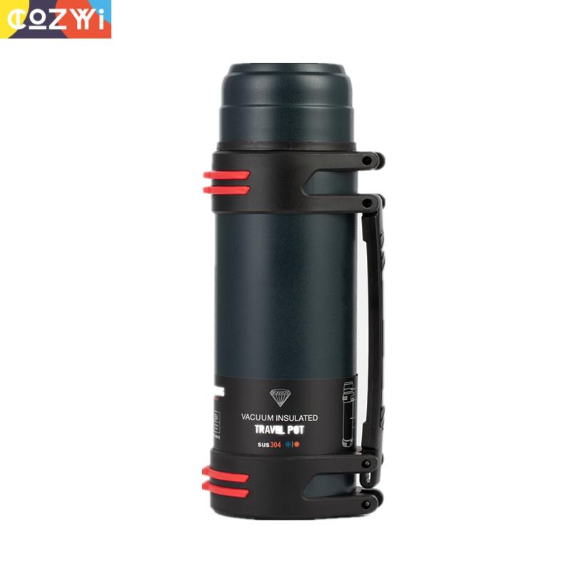 1.6l/2l/2.5l Thermoskan Outdoor Thermoskan Grote Capaciteit Koffie Water Fles Camping Met Touw Isolatie Fles Water cup