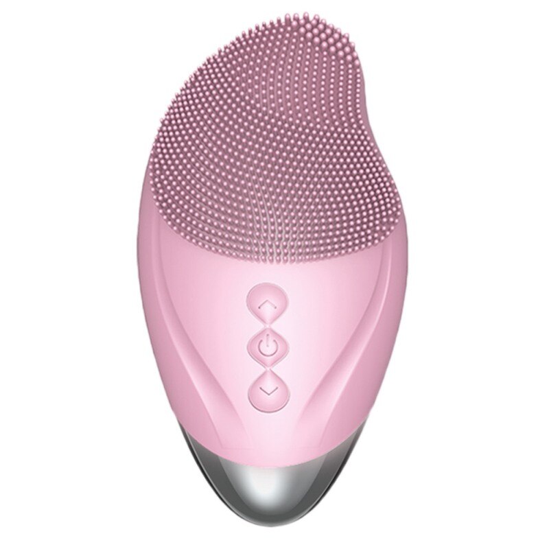 Chauffage visage nettoyage du visage Machine à laver Massage électrique brosse sonique Silicone peau outil visage brosse visage nettoyant: A1