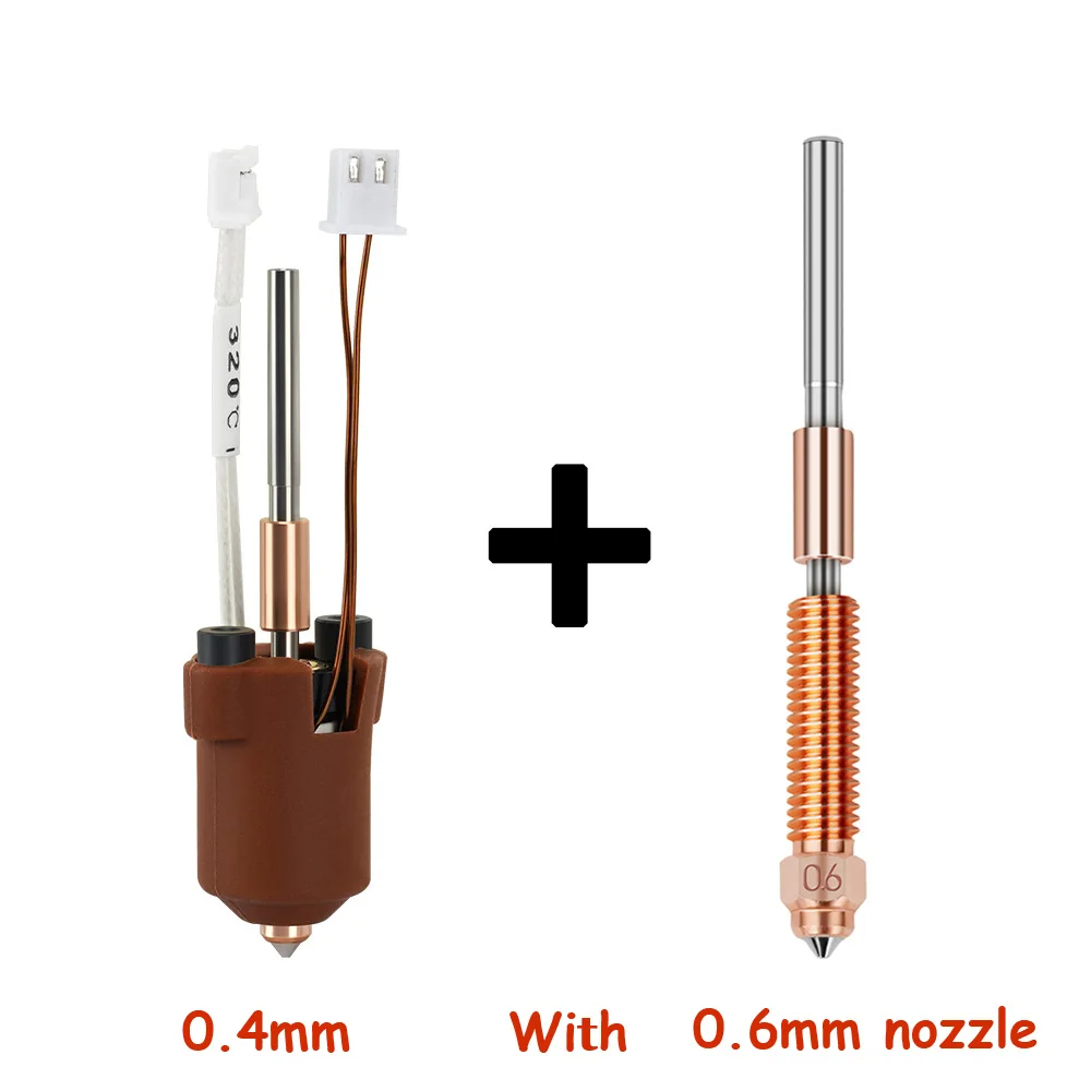 For Creality K1C k1 Max Hotend Ceramic Heating Block Kit 3D Printer Parts Quick-Swap Nozzle Kit Heat Break Resistance Hotend: GRAY