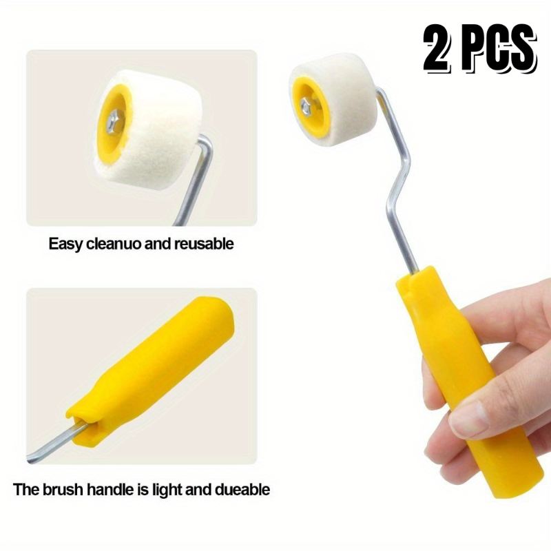 Mini-verfrollen Deuren en plafonds Wollen borstels Extra kleine verf Touch Up Trim Randborstel Roller muurreparatie kwast