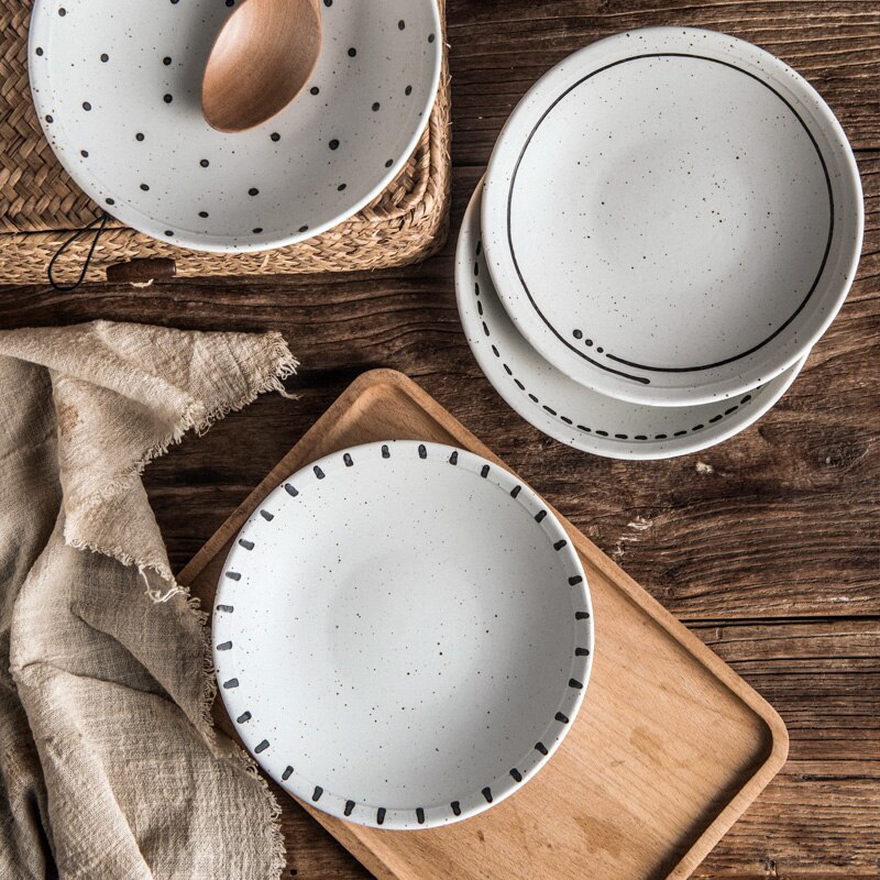 CHANSHOVA ceramiczne 3.25-6.3 cal salaterka deser przekąnarty talerze przyprawy danie osobowości zastawa stołowa chińska porcelana G320