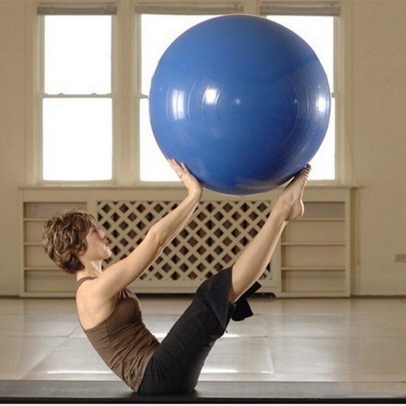 Treningsball anti-burst yoga ball balanseball for pilates yoga stabilitetstrening og fysioterapi 45cm størrelse treningsballer