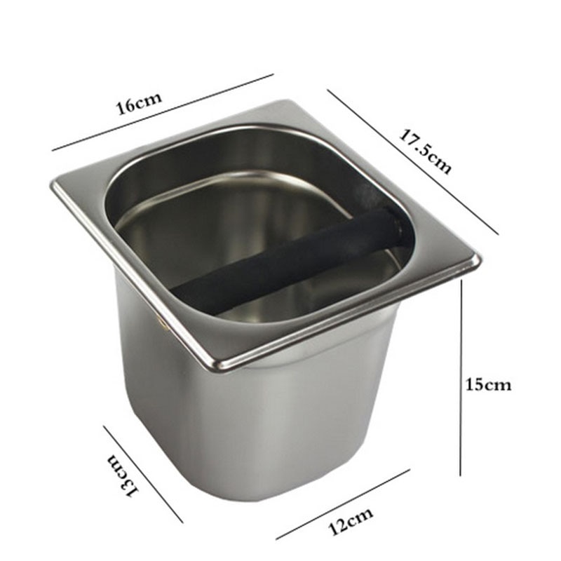 MICCK Stainless Steel Espresso Coffee Knock Box Coffee Container Knock Rubber Bar For Coffee Machine Barista Tools Accessories