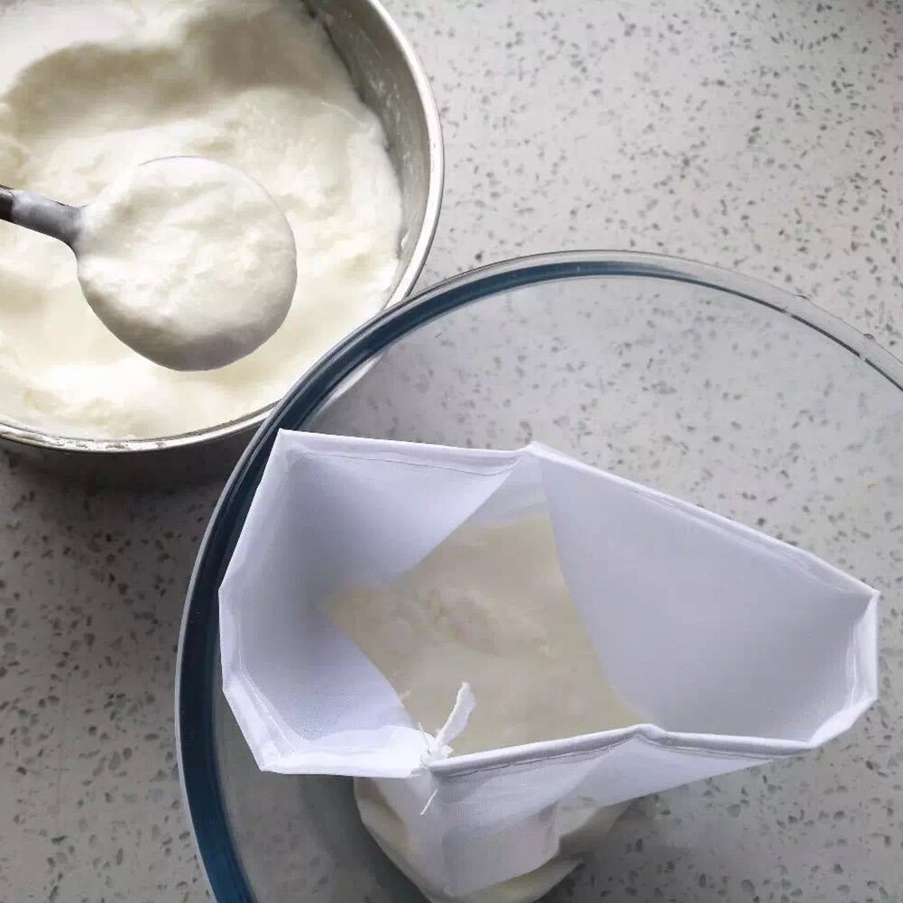 5Pcs Homemade Reusable Food Fruit Beer Filter Bag Squeeze Juice Grid Mesh Brewing Boiling Herb Strainer Filtering Net Pouch