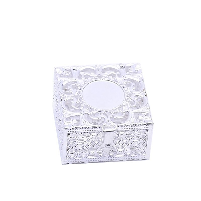 Rozenkrans Kralen Box Ketting Metalen Christian Katholieke Religieuze Sieraden Case Organizer: marine