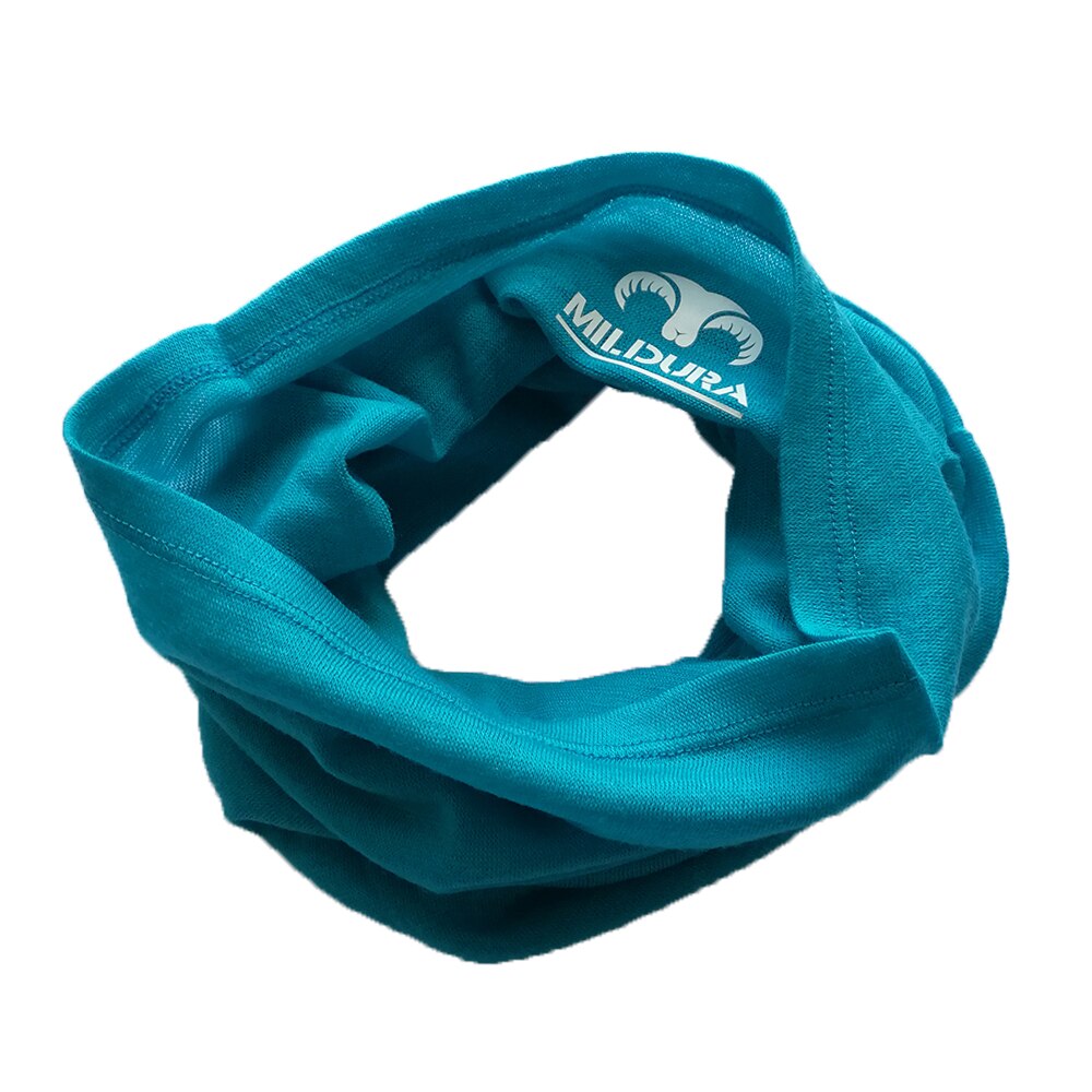 Unisex 100% Merino Wool Neck Gaiter&amp; Bandana Ski Neck Scarf Women Men Merino Wool Ski Neck Gatier Ring Wrap 1 Layer Warm Wrap: Style 1-Sky Blue