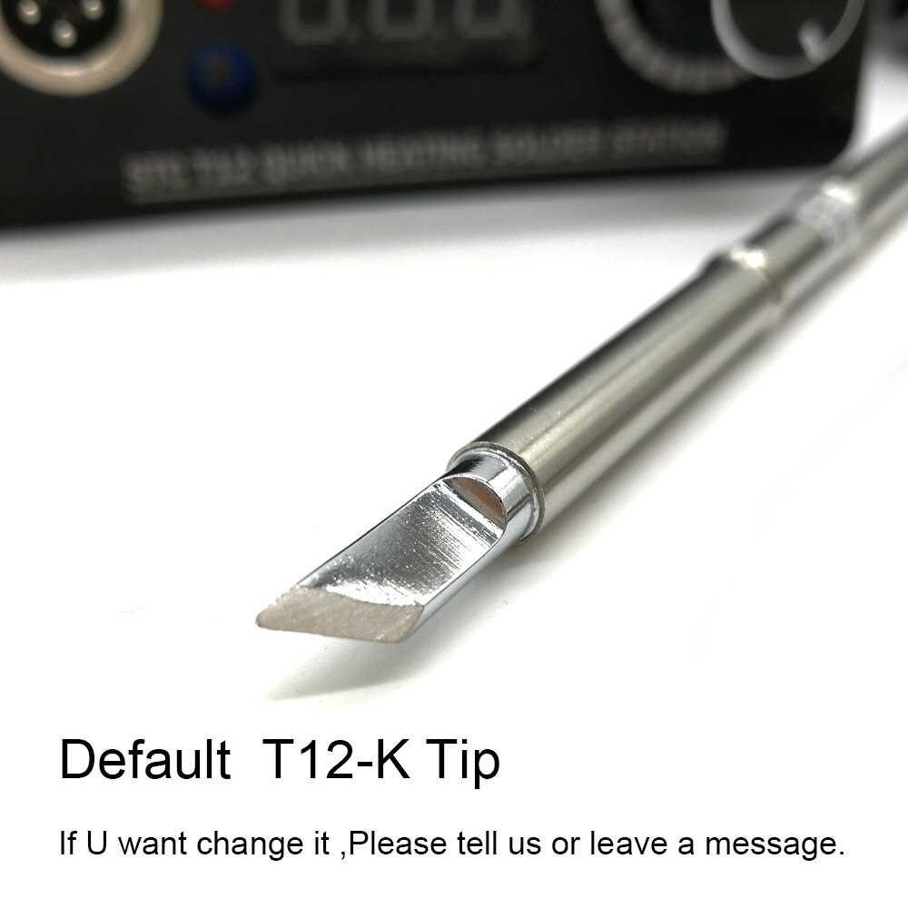 QUICKO STC Digital Soldering Iron Station+T12 Handle+Iron Stand+Solder Core Wire+Carton Rosin+Sponge+Cleaner Wire V2018