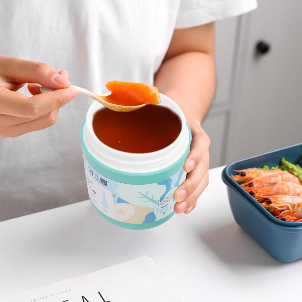1pc Portable Sealed Soup Cup Breakfast Porridge Cup Insulated Food Container