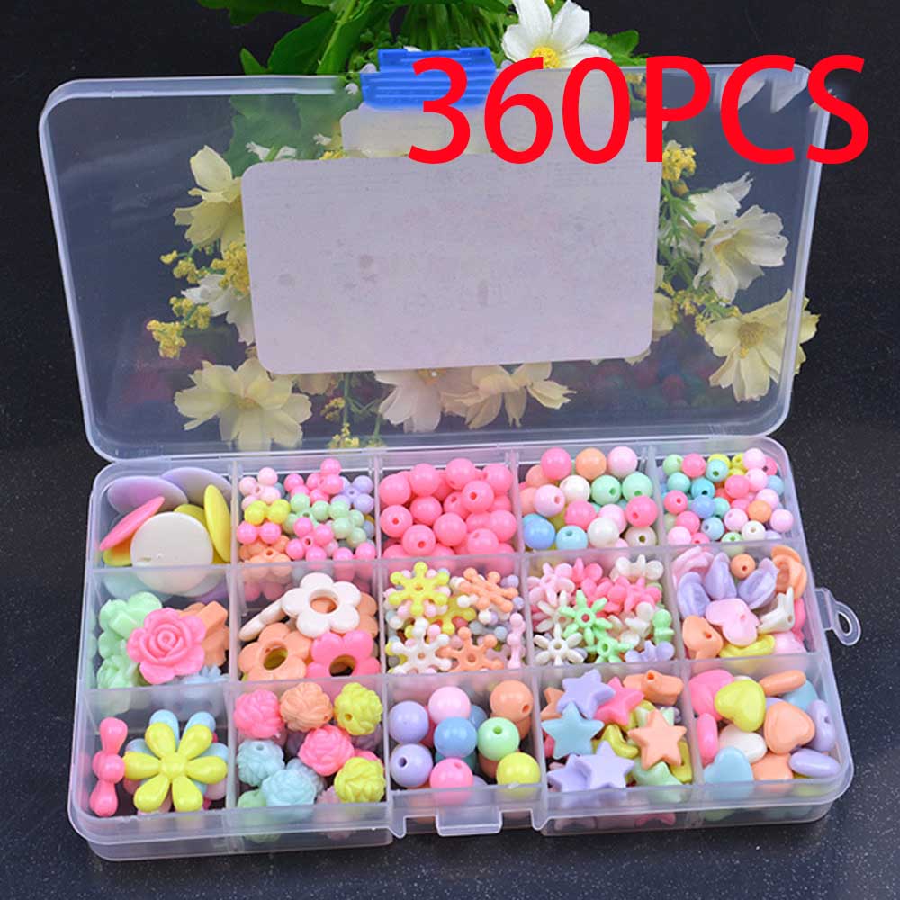 15 Grid Diy Kleurrijke Kralen Meisjes Speelgoed Set Sieraden Accessoires Puzzel Handgemaakte Ambachten Onderwijs Speelgoed Kinderen Kettingen Speelgoed: A