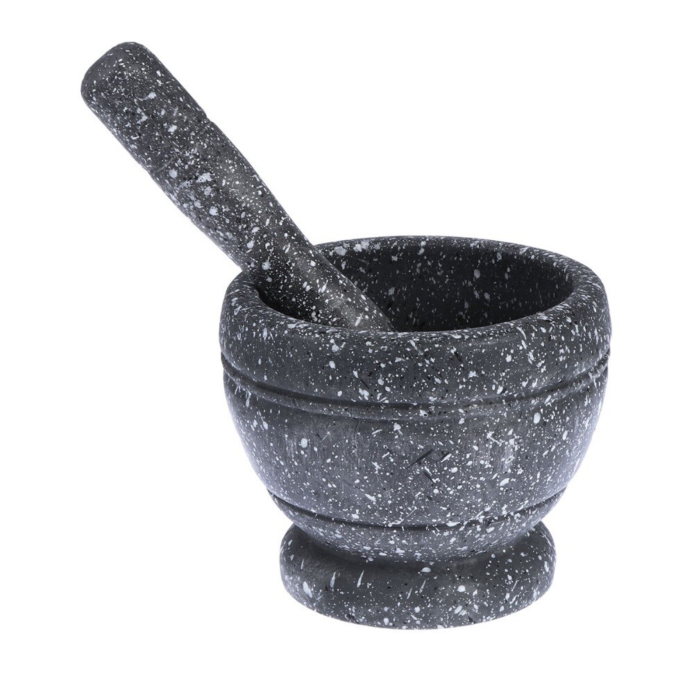Garlic Masher Garlic Jar Garlic Bowl Mashing Medicine Jar Household Multifunctional Wood Mortar & Pestle Kitchen Gadget
