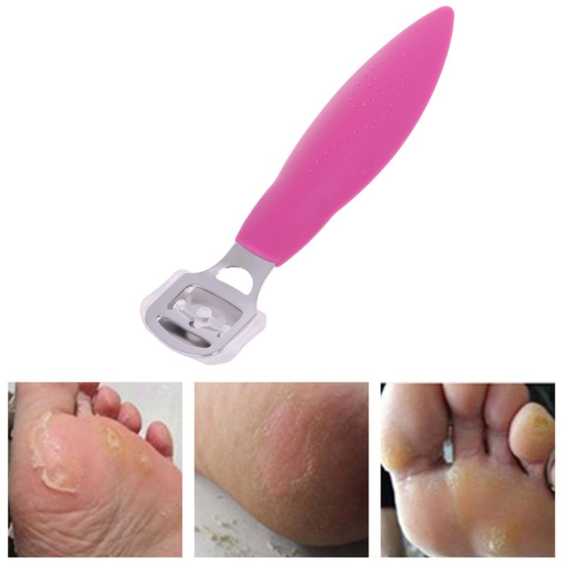 Portable Pedicure Callus Shaver Foot Hard Tough Skin Corn Remover Cutter Razor 10 Blade Feet Care Tool Set