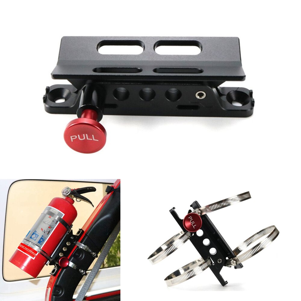 Brannslukningsfeste flaskeholder aluminium for jeep wrangler for jk jku jl lj tj utv veltebøyle for can am for bobil