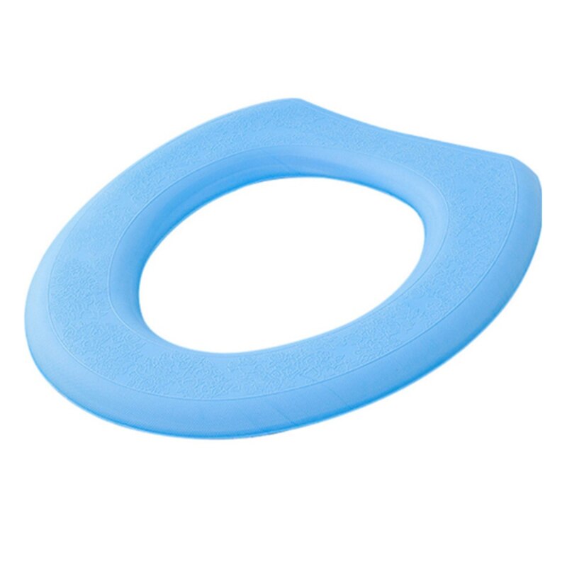 Badkamer Toilet Seat Cover Zachte Wc Plakken Toiletbril Pad Badkamer Warmer Seat Deksel Cover Pad Wc Closestool Warm Seat covers: Blue O