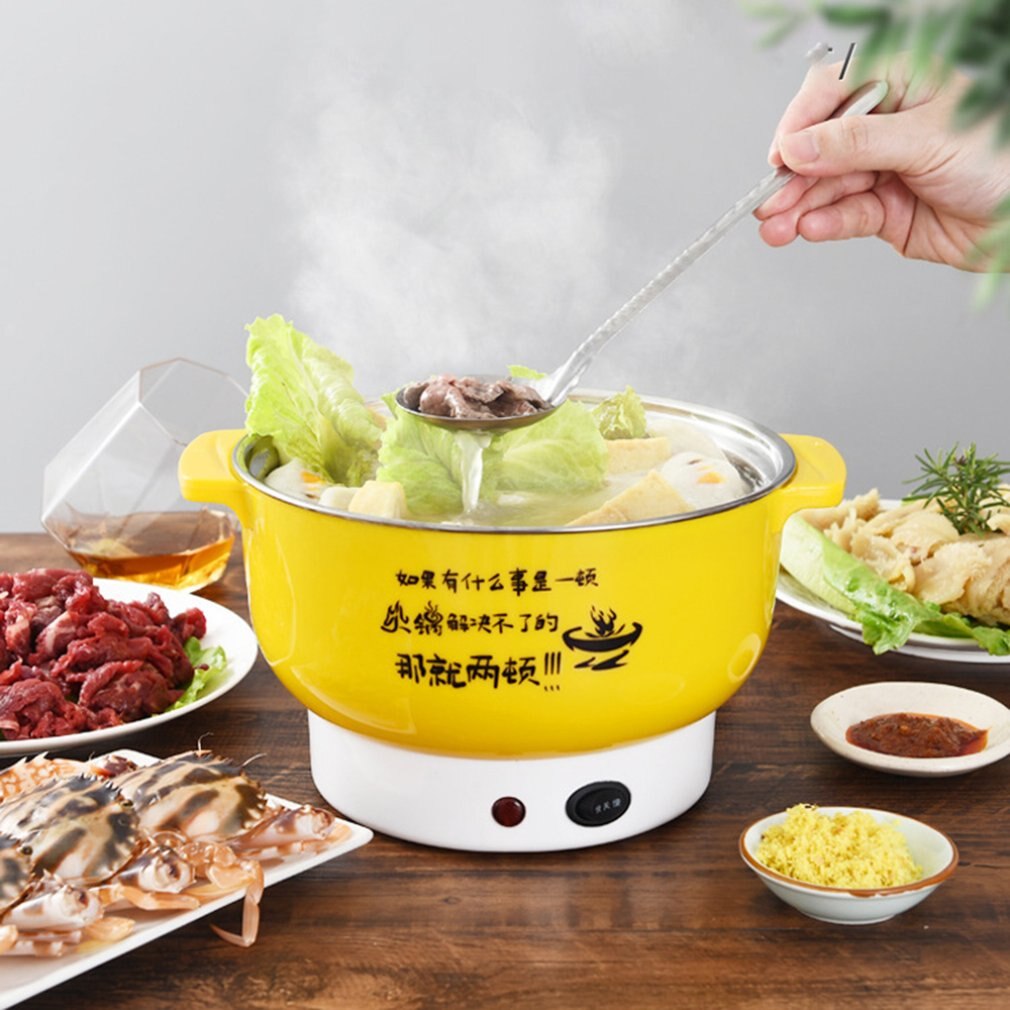Multifunctional electric cooker Stainless steel Plastic Home appliances Double firepower Anti-dry function pot