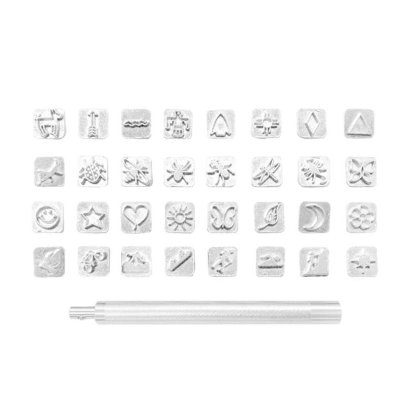 Leather Printing Punch Tools Handmade Carving Leathercraft Sculpture Stamp