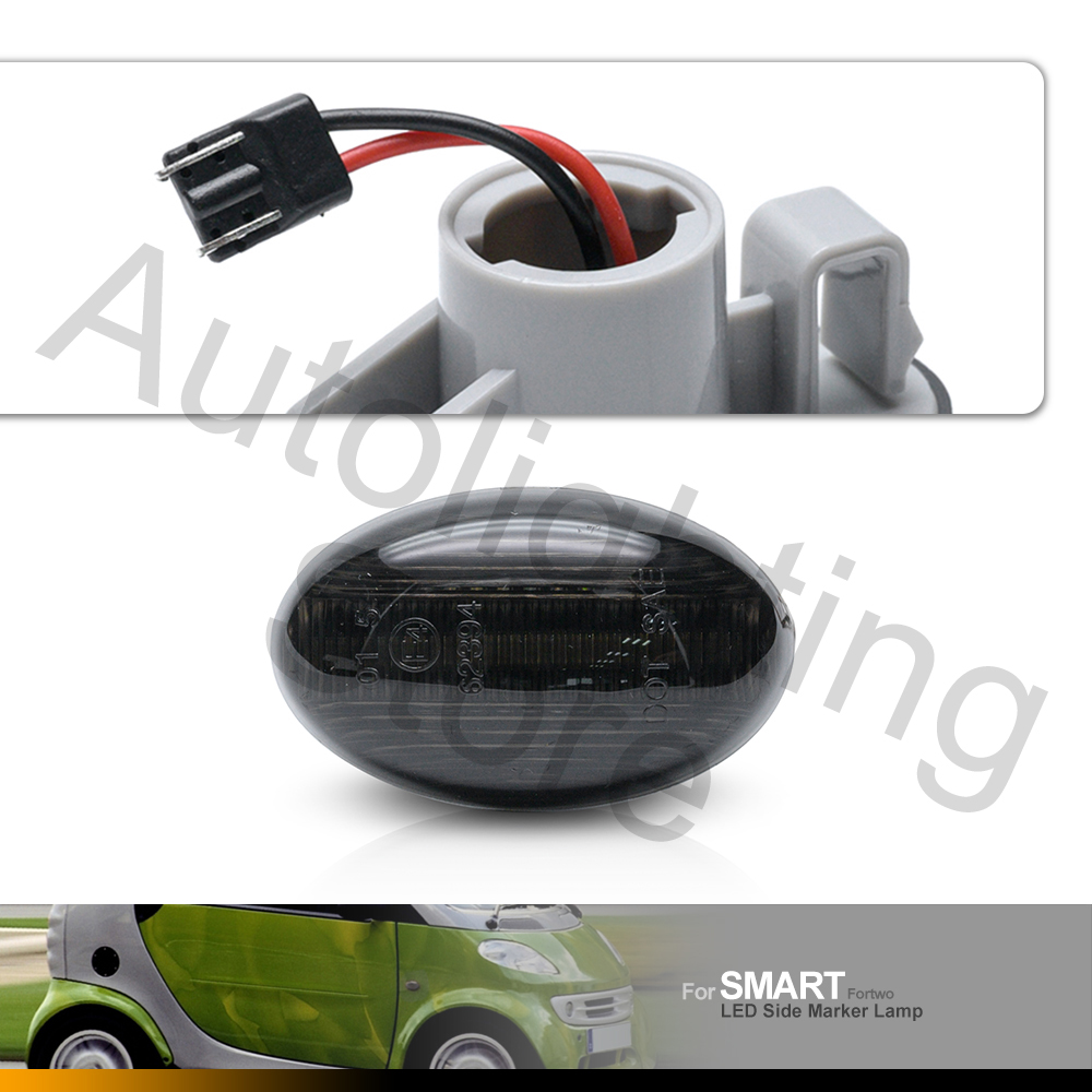 Para smart roadster coupe w452 conversível fortwo cabrio w450 benz w168 w639 w447 dinâmico led marcador lateral luz de sinal volta