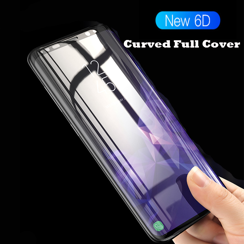 Protective Glass for samsung galaxy s9 Screen Protector for Samsung galaxy note 9 S8 a8 a6 Cover 6D Full Curved film protector