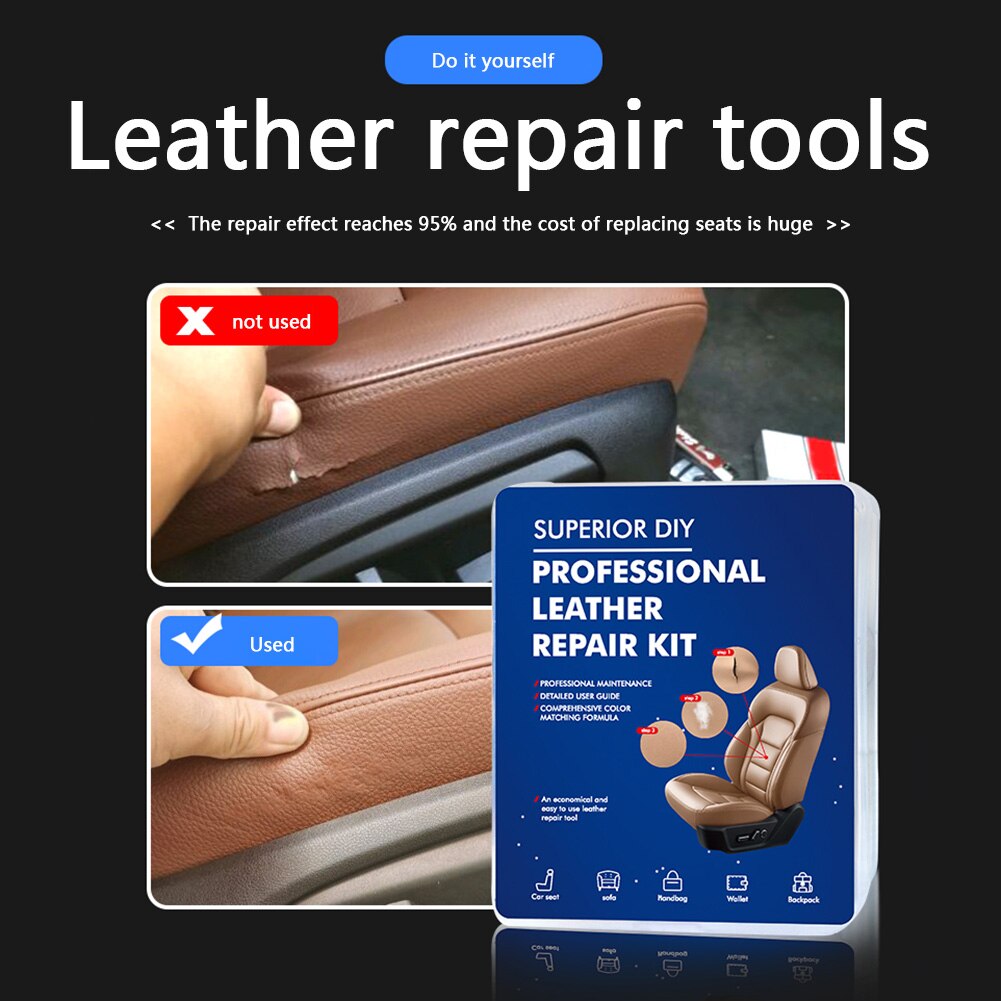 thumbnail image 2 of Universal Leather Repair Kit – 7 Colors – Fix Car Seats, Sofas, Cracks & Scratches – DIY Restoration Tool 2 of 6