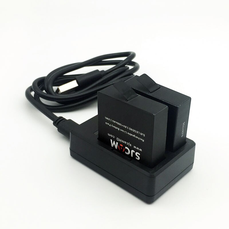 Sjcam SJ6 Legend Batterij 3.8V 1000Mah Oplaadbare Batterij + Dual Charger Voor Sjcam SJ6 Sport Actie Camera Accessoires batterij