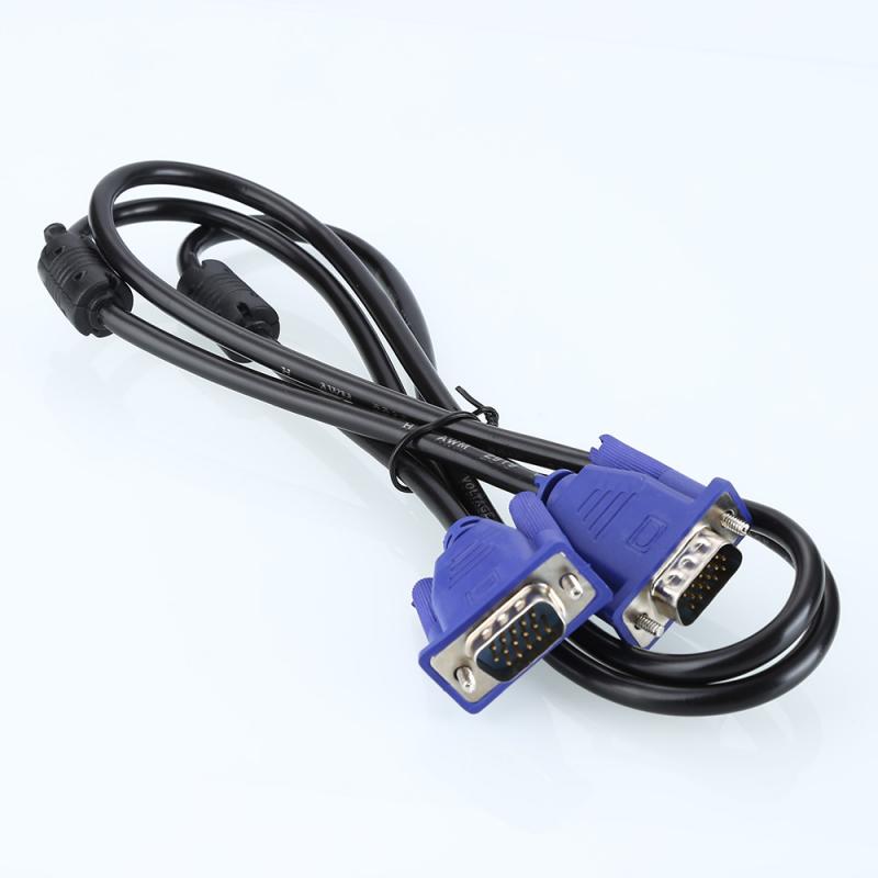 VGA To VGA Cable Adapter Male To Male Connector HD15 Changer Convertor For Laptop PC SVGA Coupler Adaptor Plug And Play