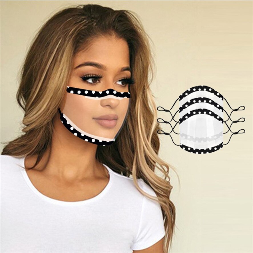 3PCS Men Women Faces Shields Screen Spare Visors Lip Visual Shield Splash Transparent Plastic Faces Shields Screen Spare Visors