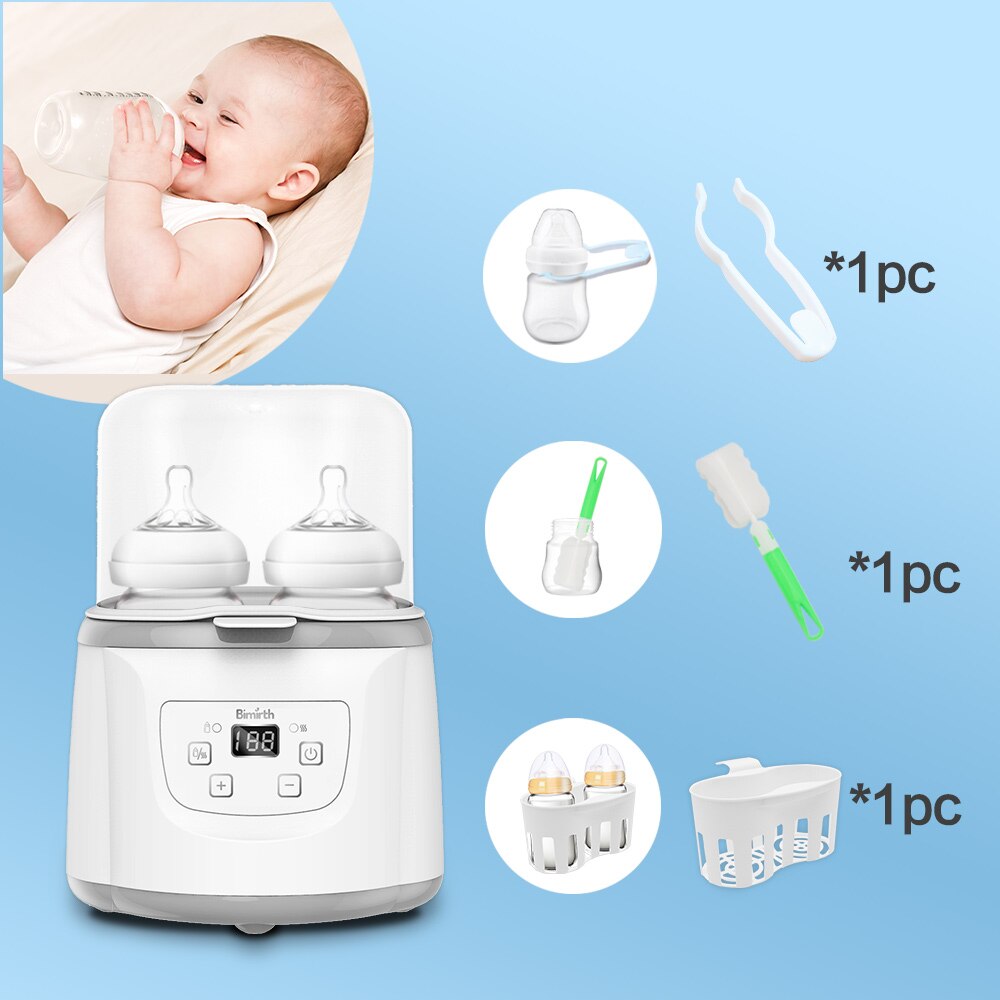 Bimirth S0117E 4-In-1 Flessenwarmer Zuigfles Stoomsterilisator Snelle Babyvoeding Heater Voor Baby zuigflessen 400W