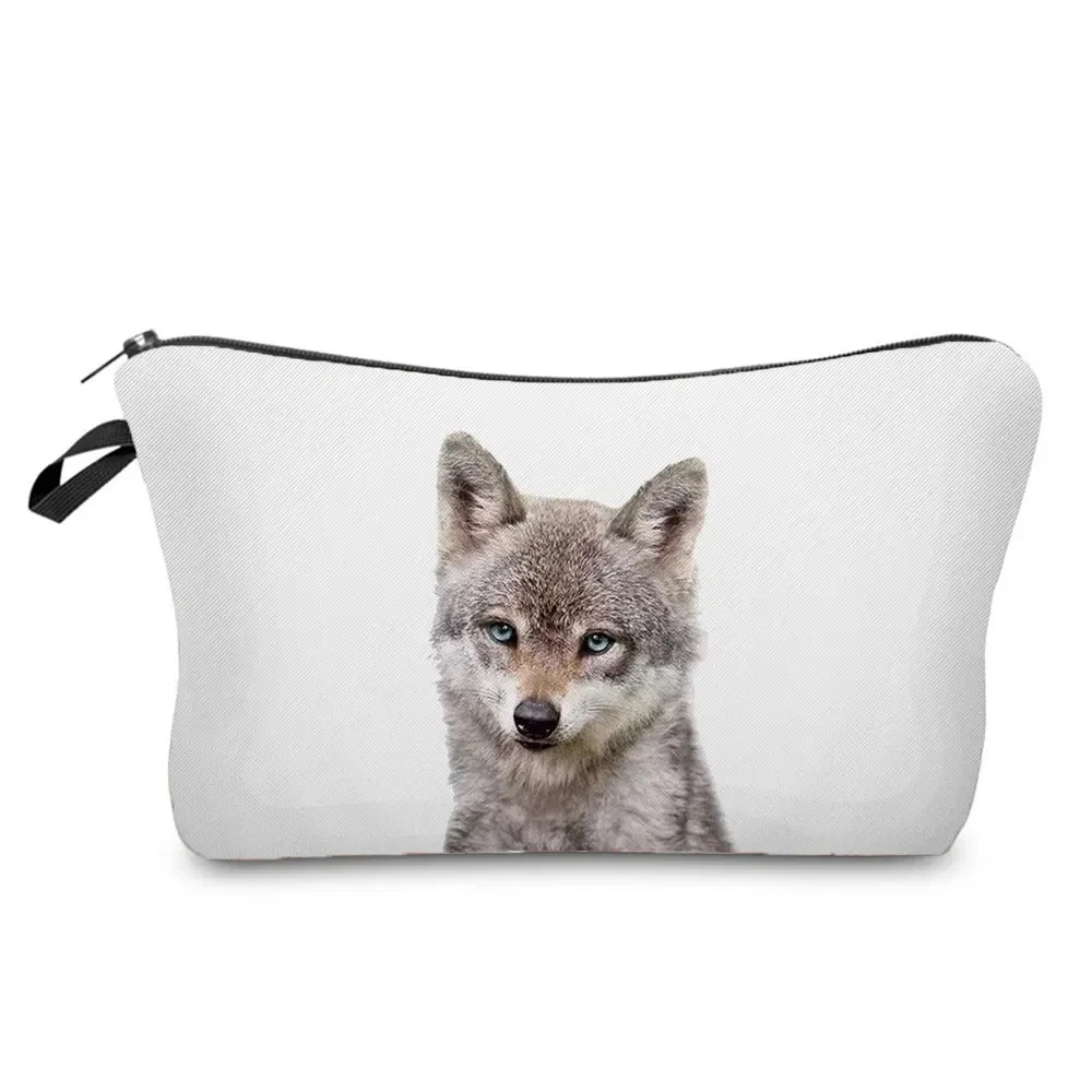 Cute Animal Series Panda Koala Elephant Print Women's Bag Casual Cosmetic Bags Waterproof Makeup Bag Portable Small Toiletry Bag