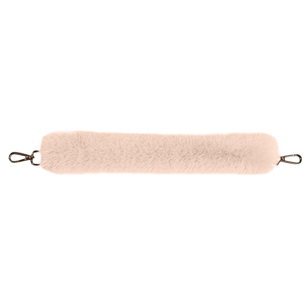 Vervanging Vrouwen Pluche Tas Riem Schouder Handtas Riem Riem Faux Fur Tas Riemen Accessoires Handtas Pluche Decoratieve Ketting: Khaki